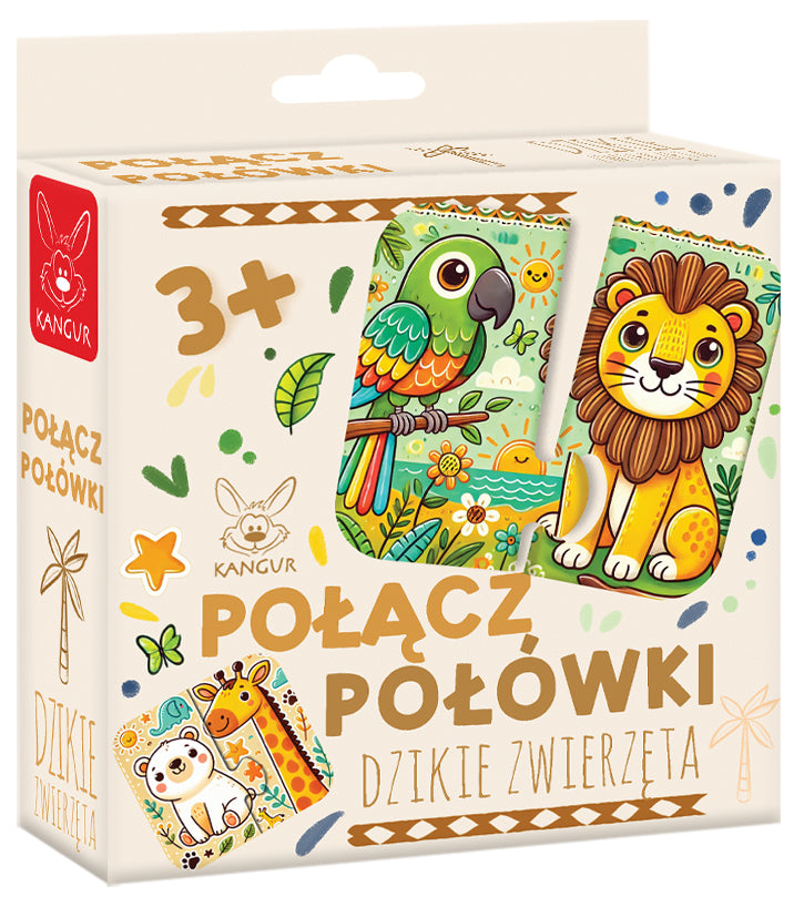 Gra Połącz Połówki Dzikie Zwierzęta