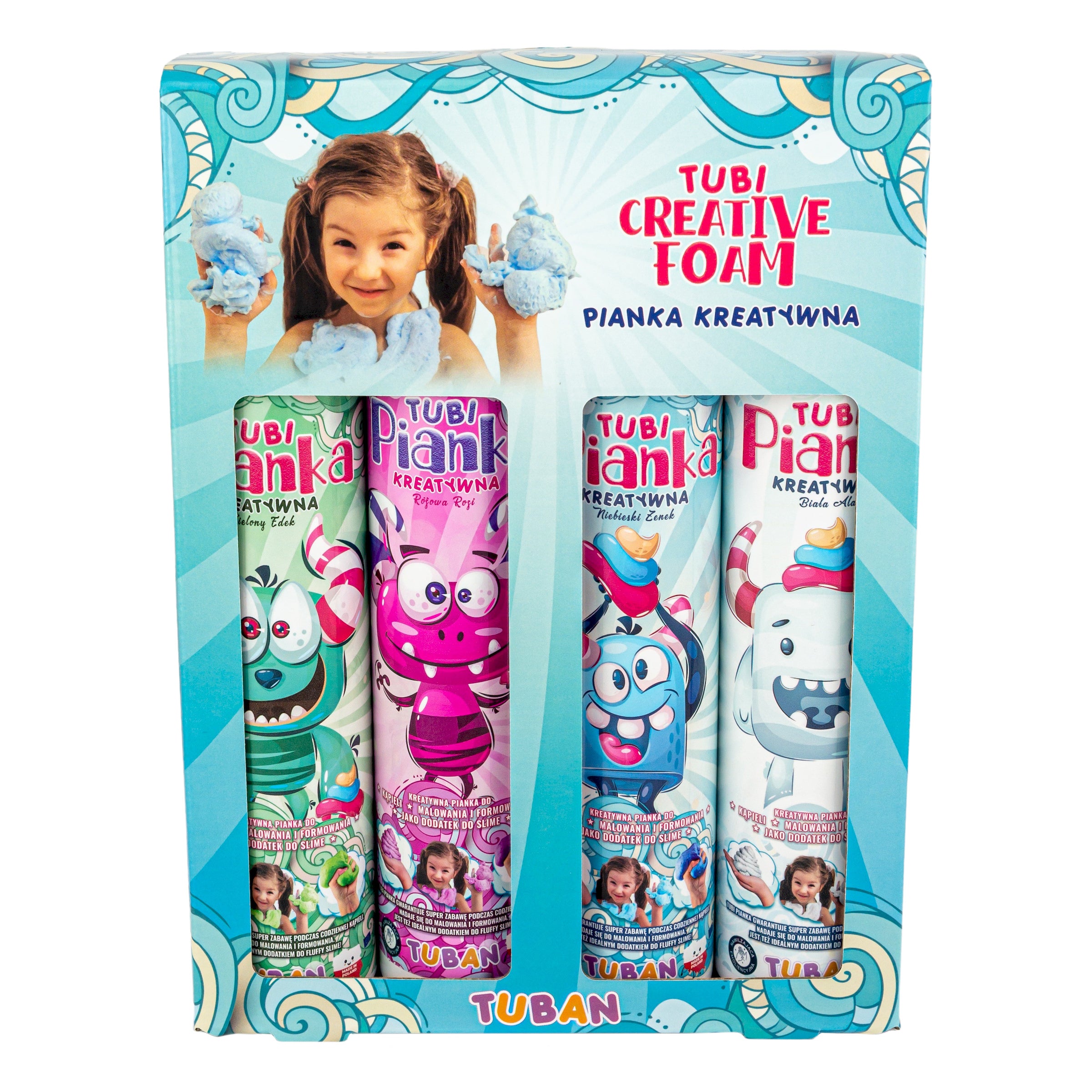 Zestaw tubi pianek 4 sztuki po 200ml