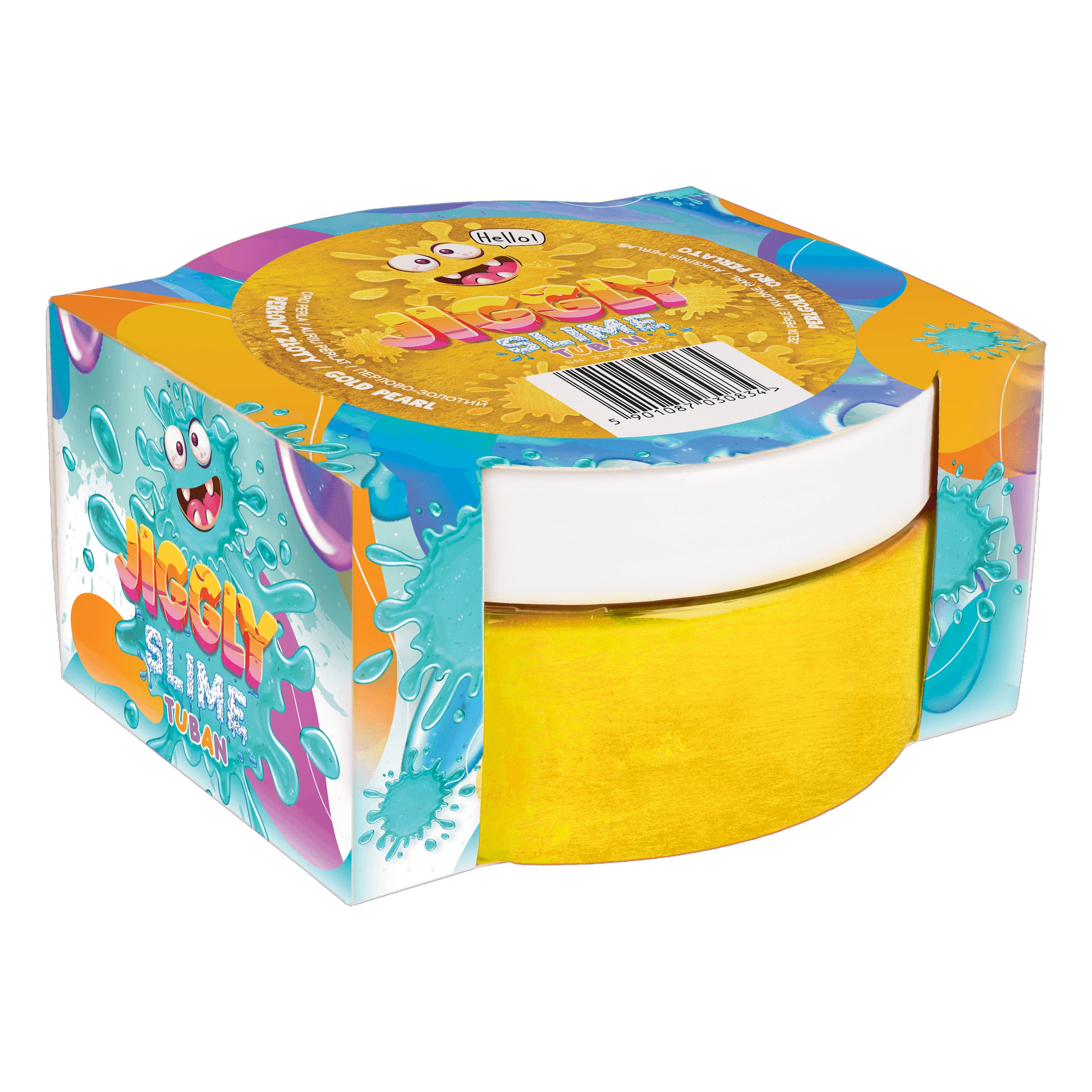 Jiggly slime złoty perłowy 200g