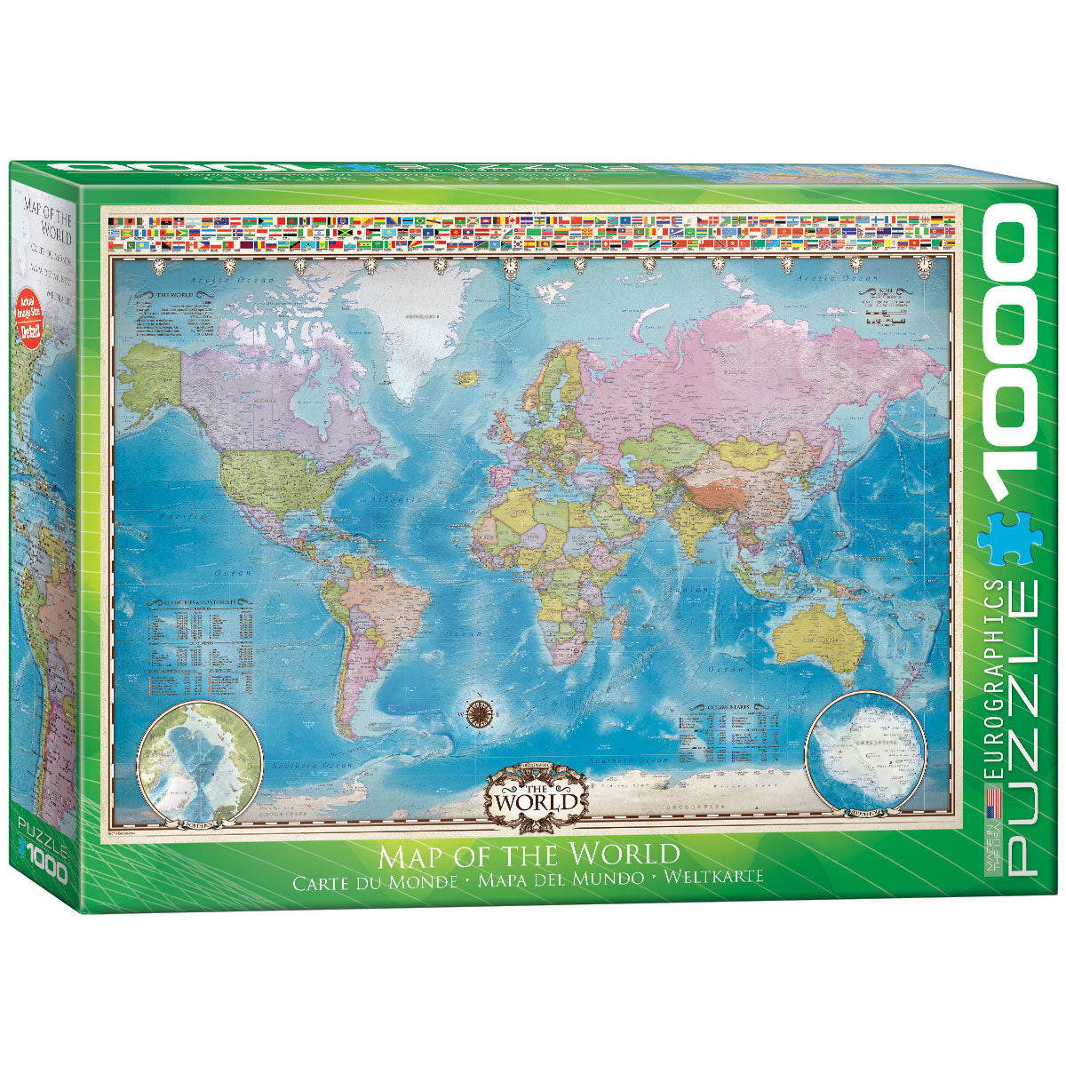 Puzzle 1000 Map of the World 6000-0557