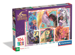 Puzzle 104 Super kolor Unicorn Academy 25094