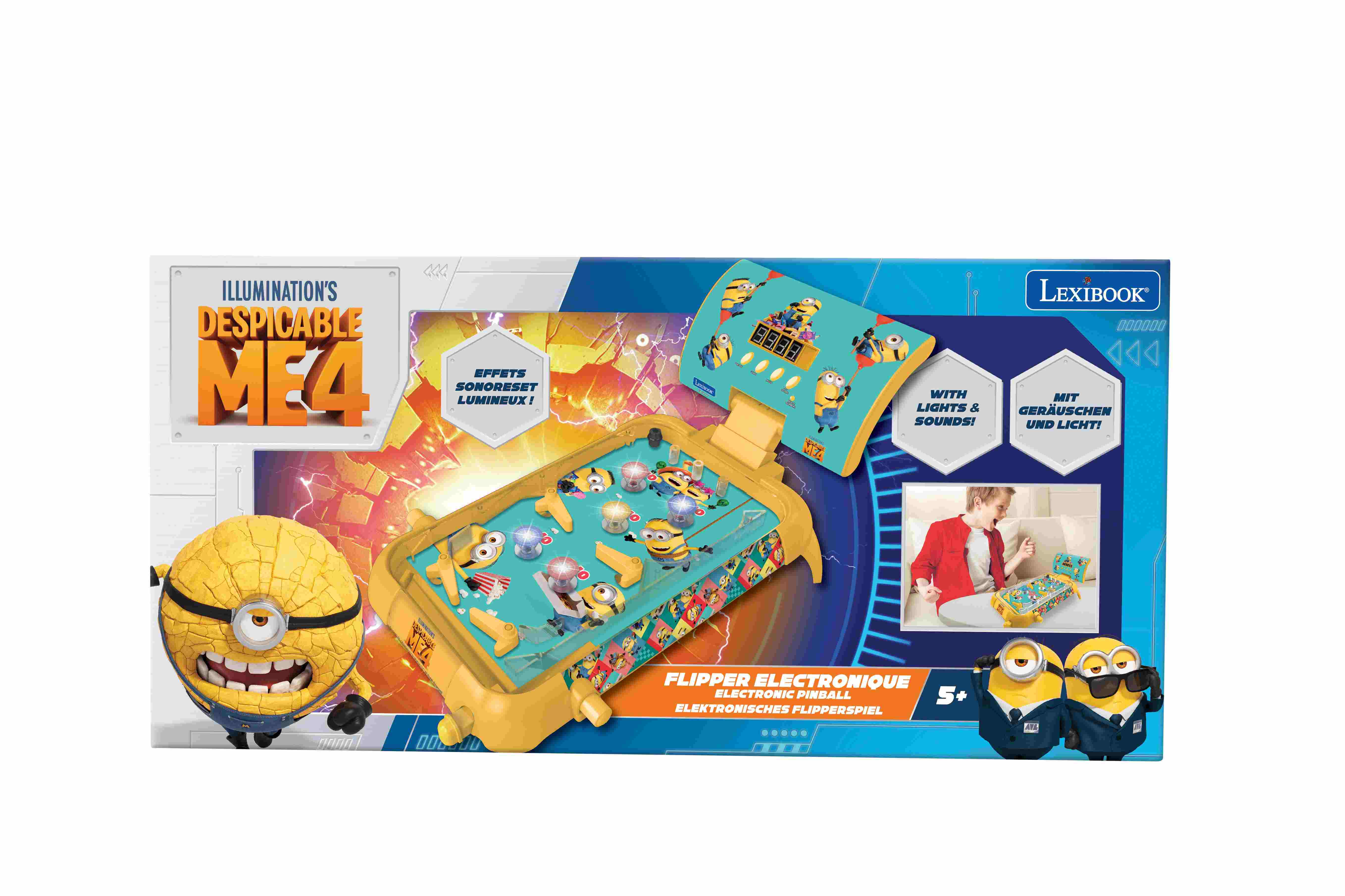 Pinball elektroniczny Minionki Lexibook JG610DES