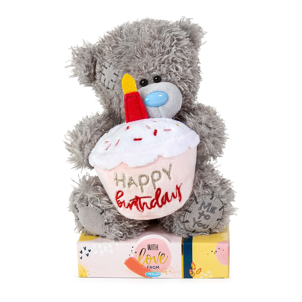Maskotka Miś Happy Birthday z tortem 18cm