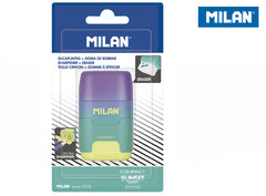 Temperówko - gumka Milan Compact Sunset fioletowo - zielono - żółta 1 szt. na blistrze