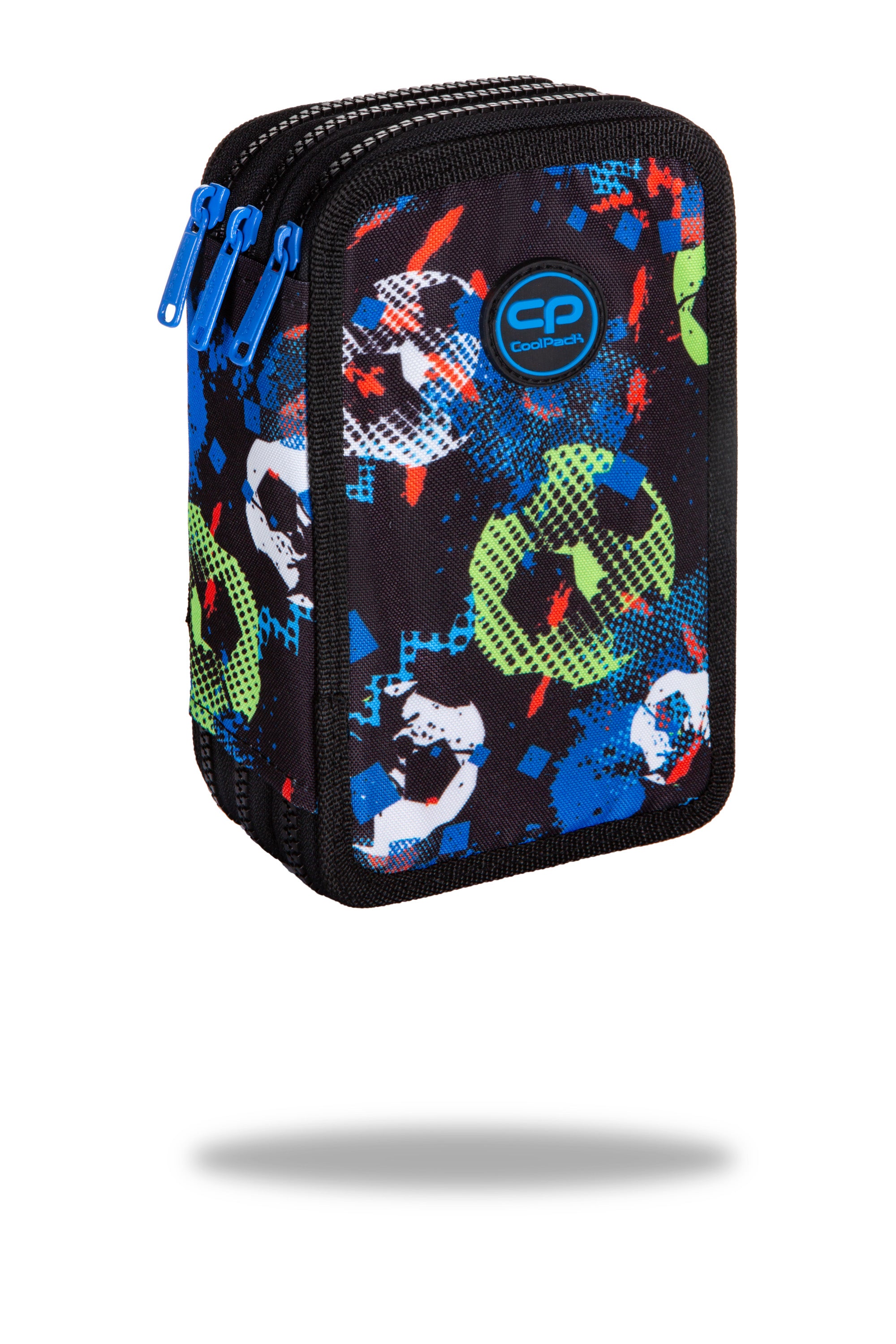 Piórnik Coolpack potrójny z wyposażeniem JUMPER 3FOOTBALL BLUE