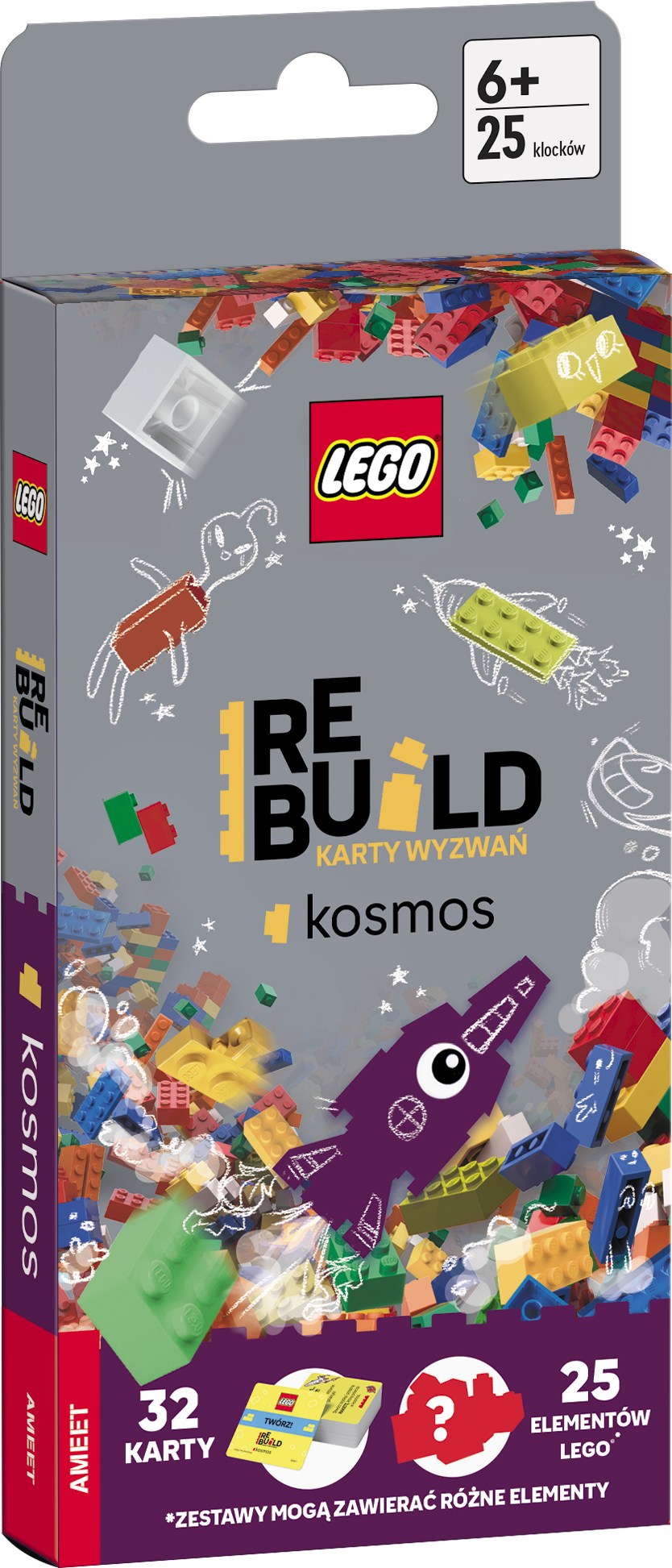 LEGO Books Rebuild karty wyzwań Kosmos ACP-6602