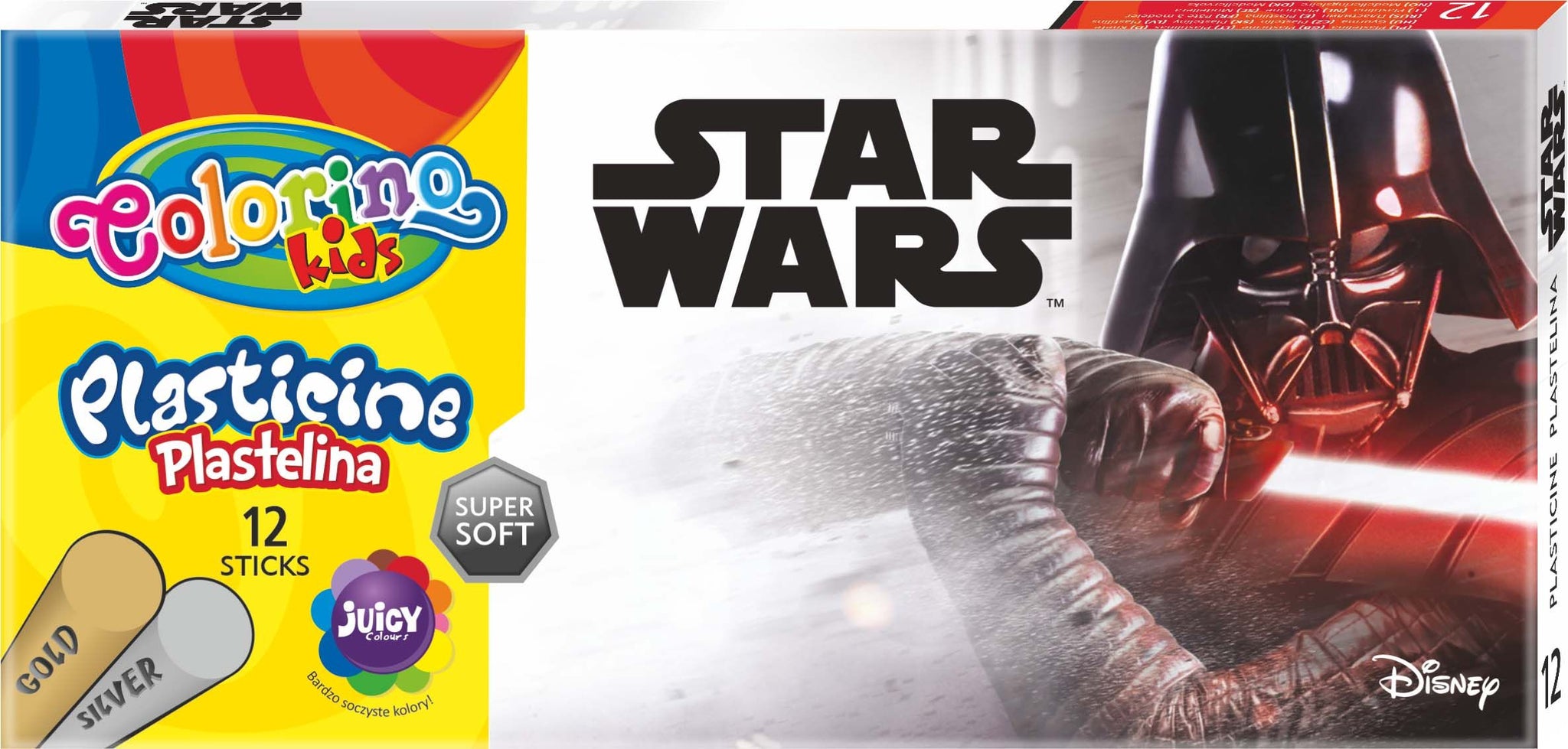 Plastelina Colorino Kids 12 kolorów Star Wars