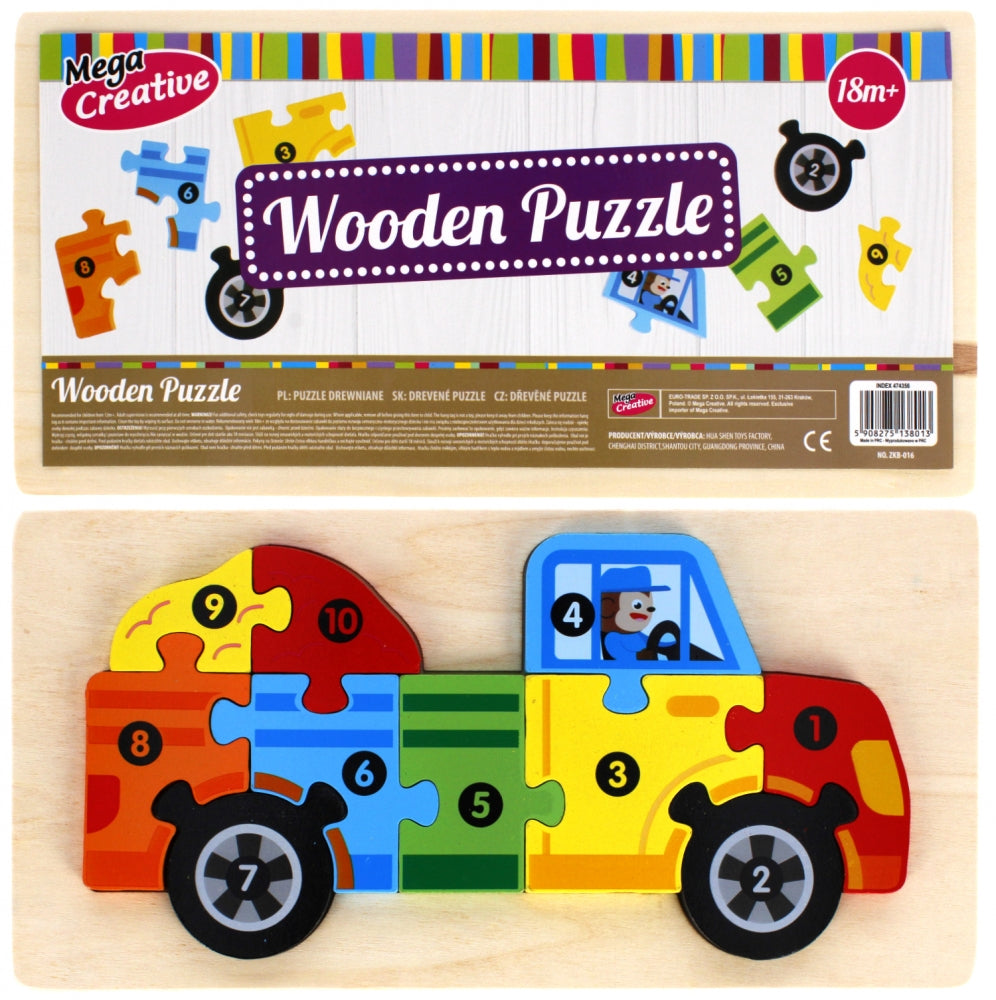 Układanka drewniana Auto Wood