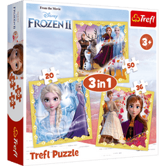 Puzzle 3w1 ( 20,36,50) Moc Anny i Elsy Frozen 2 34847