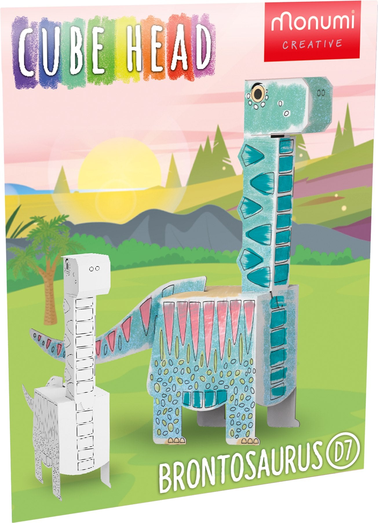 Dino Brontosaurus Cube Head MCH000115