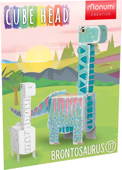 Dino Brontosaurus Cube Head MCH000115