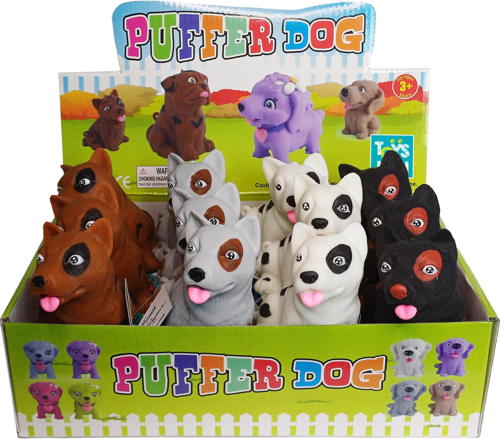 Display Gniotek ToysInn piesek mix wzorów 12 sztuk