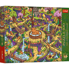 Puzzle 500 Trefl Premium Plus The Impossible Maze Zabawne Kapibary 37631