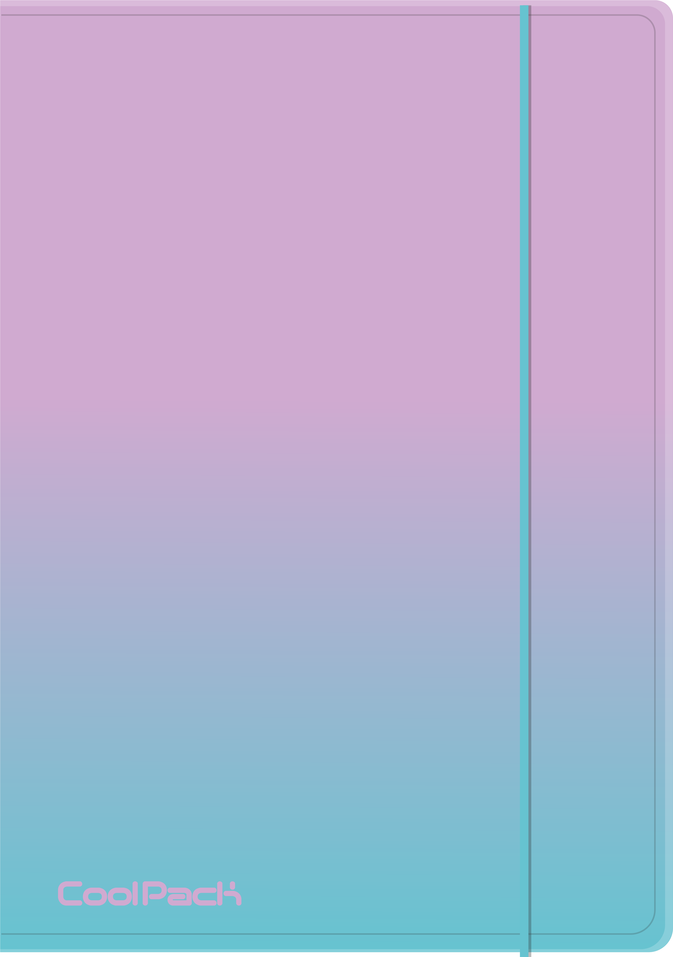 Teczka na gumkę A4 Coolpack Gradient Blueberry