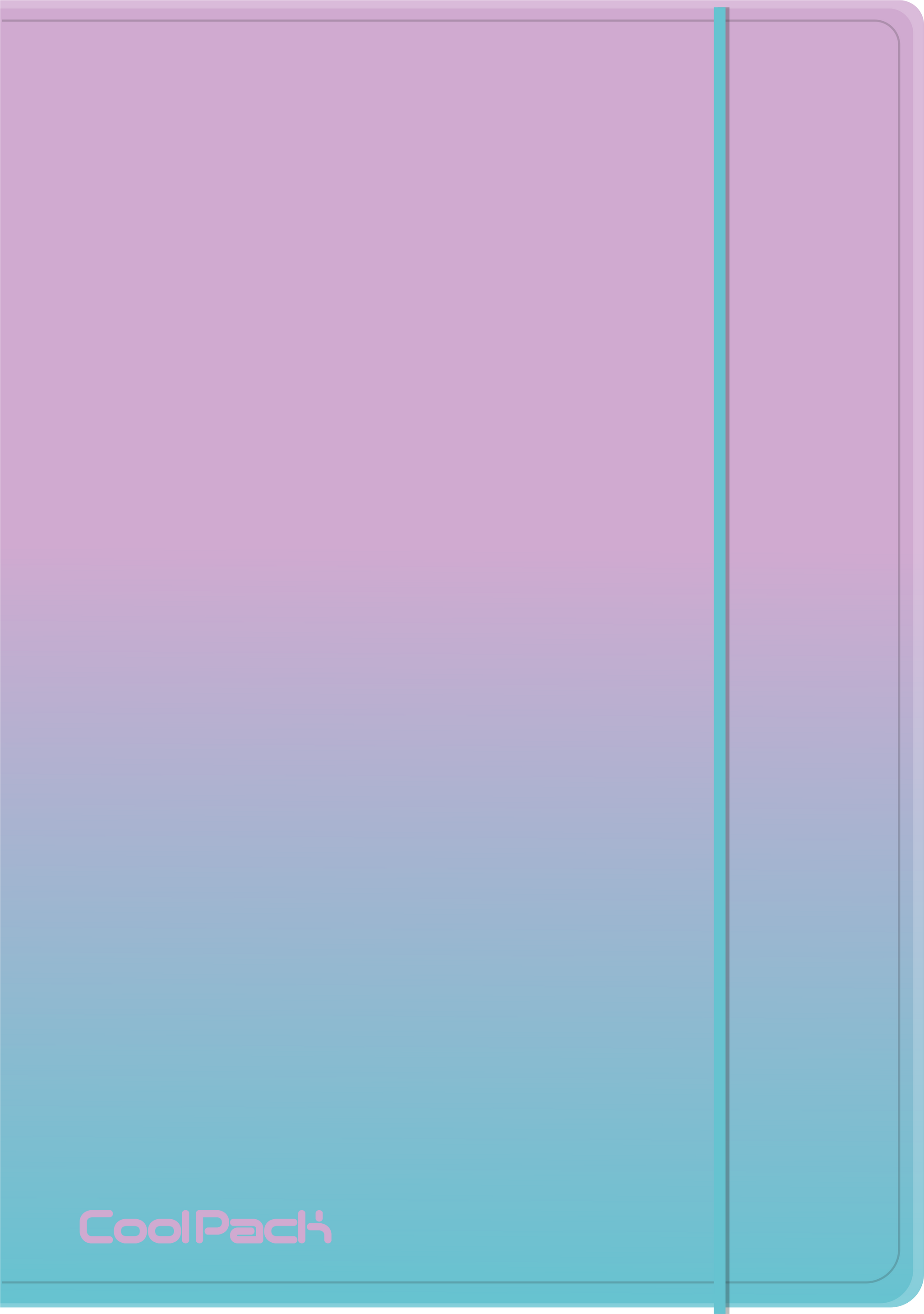 Teczka na gumkę A4 Coolpack Gradient Blueberry