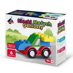 Klocki małych geniuszy Autko 6 elementów