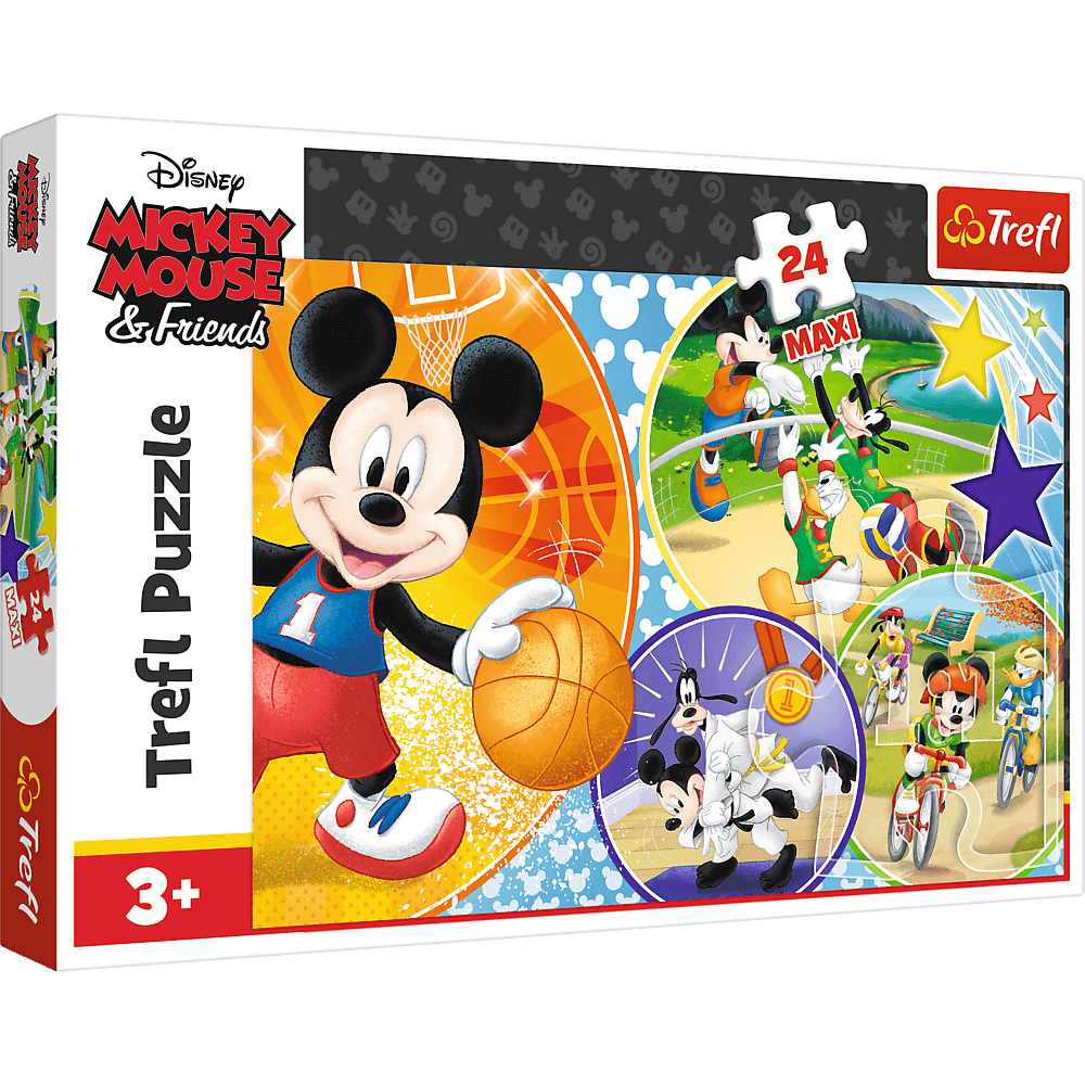 Puzzle 24 maxi Czas na sport myszki Miki 14291
