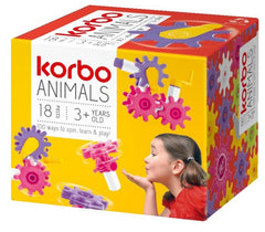 Klocki Korbo Animals 18 elementów