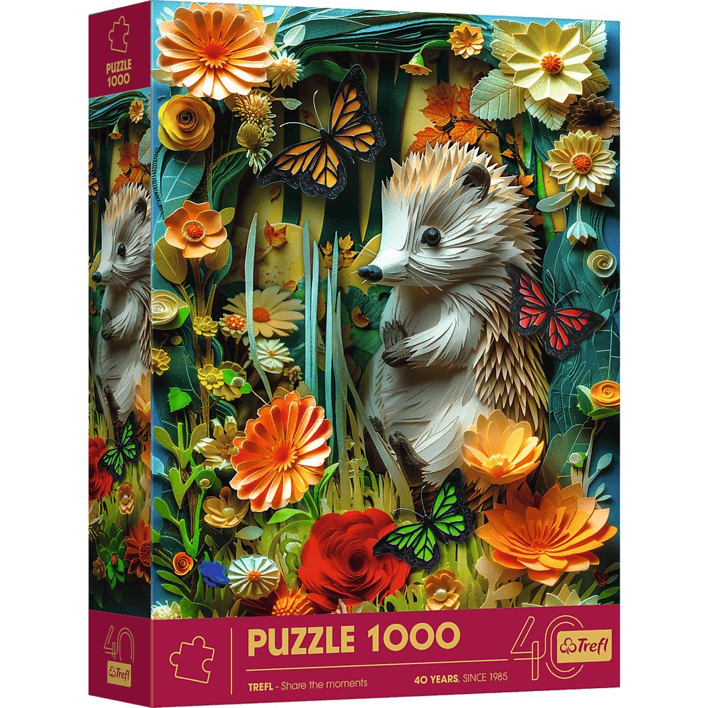 Puzzle 1000 3D 40-lecie Trefl  Jeż 40042