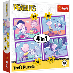 Puzzle 4w1 Ze Snoopym jest wesoło 34691