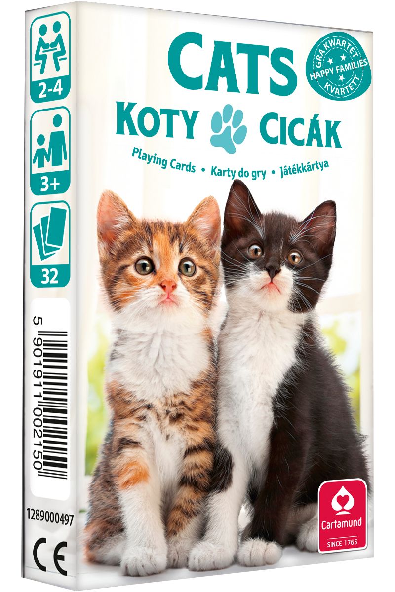 Karty do gry Kwartet Koty