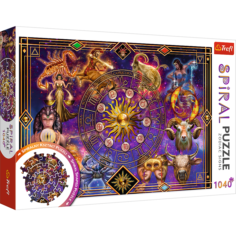 Puzzle 1040 Spiral Znaki zodiaku 40015
