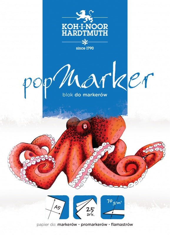 Blok A5 do markerów Pop Marker Koh-i-Noor