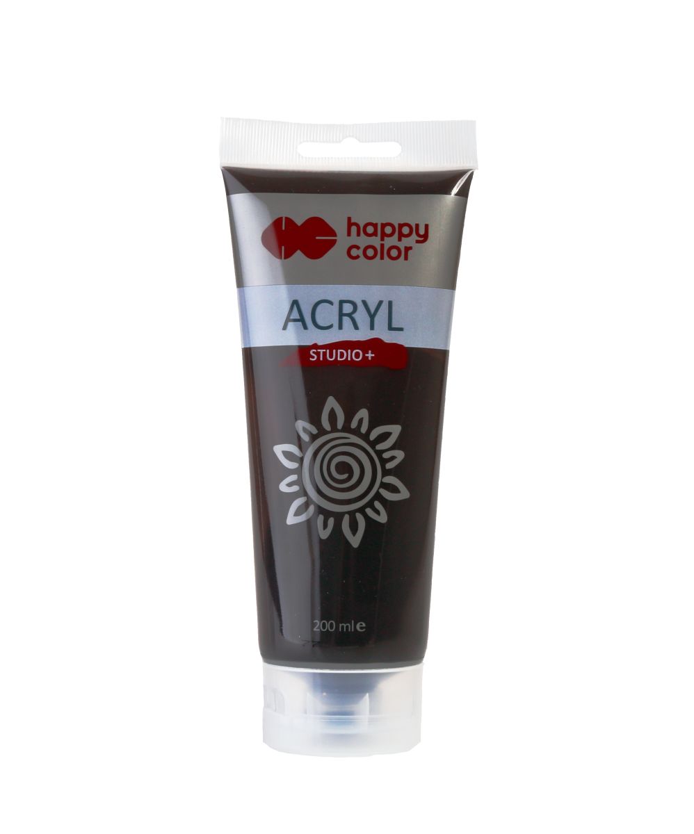 Farba akrylowa Studio 200 ml umbra palona Happy Color