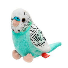 Maskotka ZOO Papuga falista lazurowo-biała 13cm