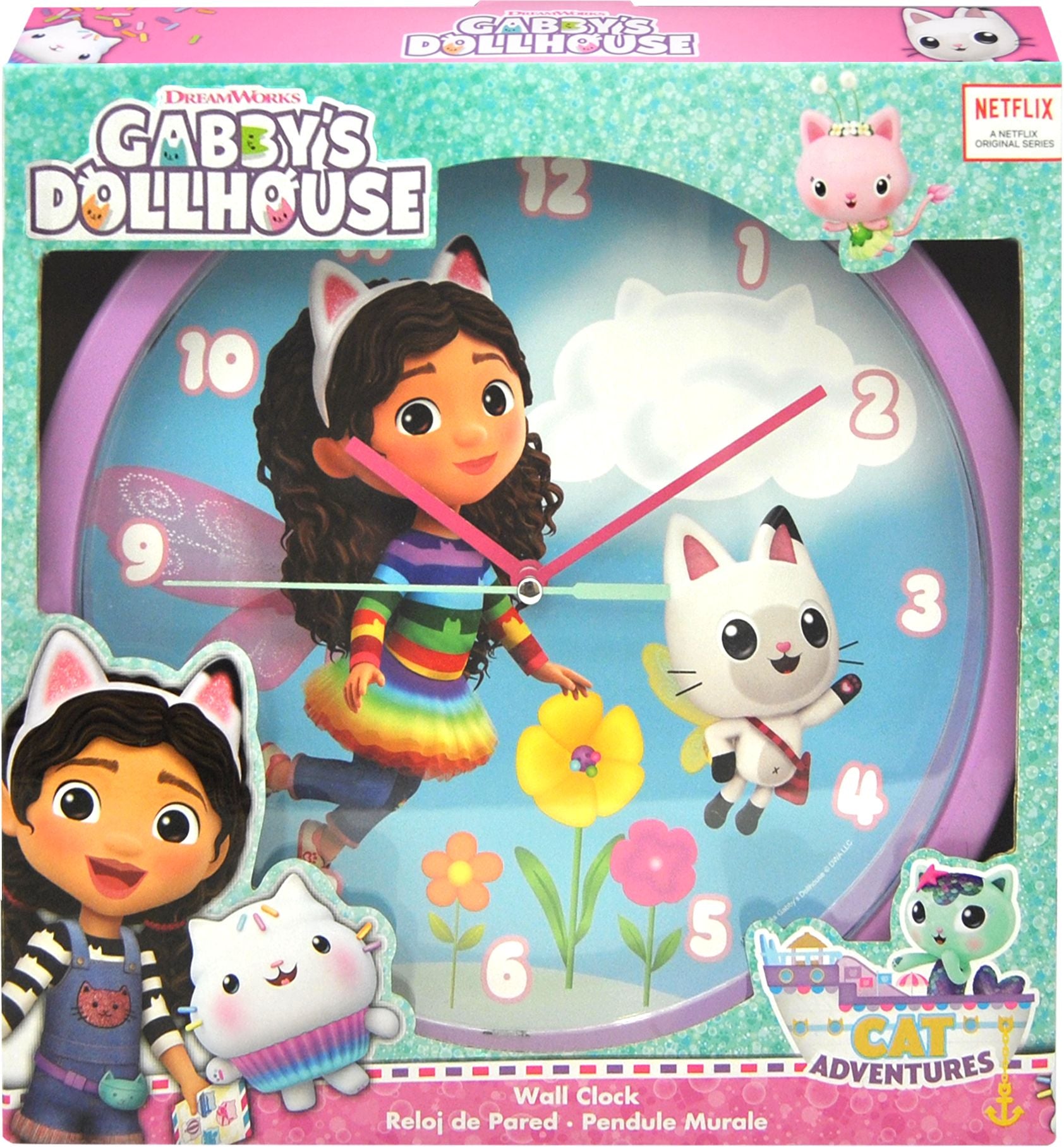 Zegar ścienny 25cm Gabby's Dollhouse GD00021