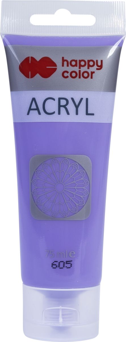 Farba akrylowa 75ml fiolet pastelowy Happy Color