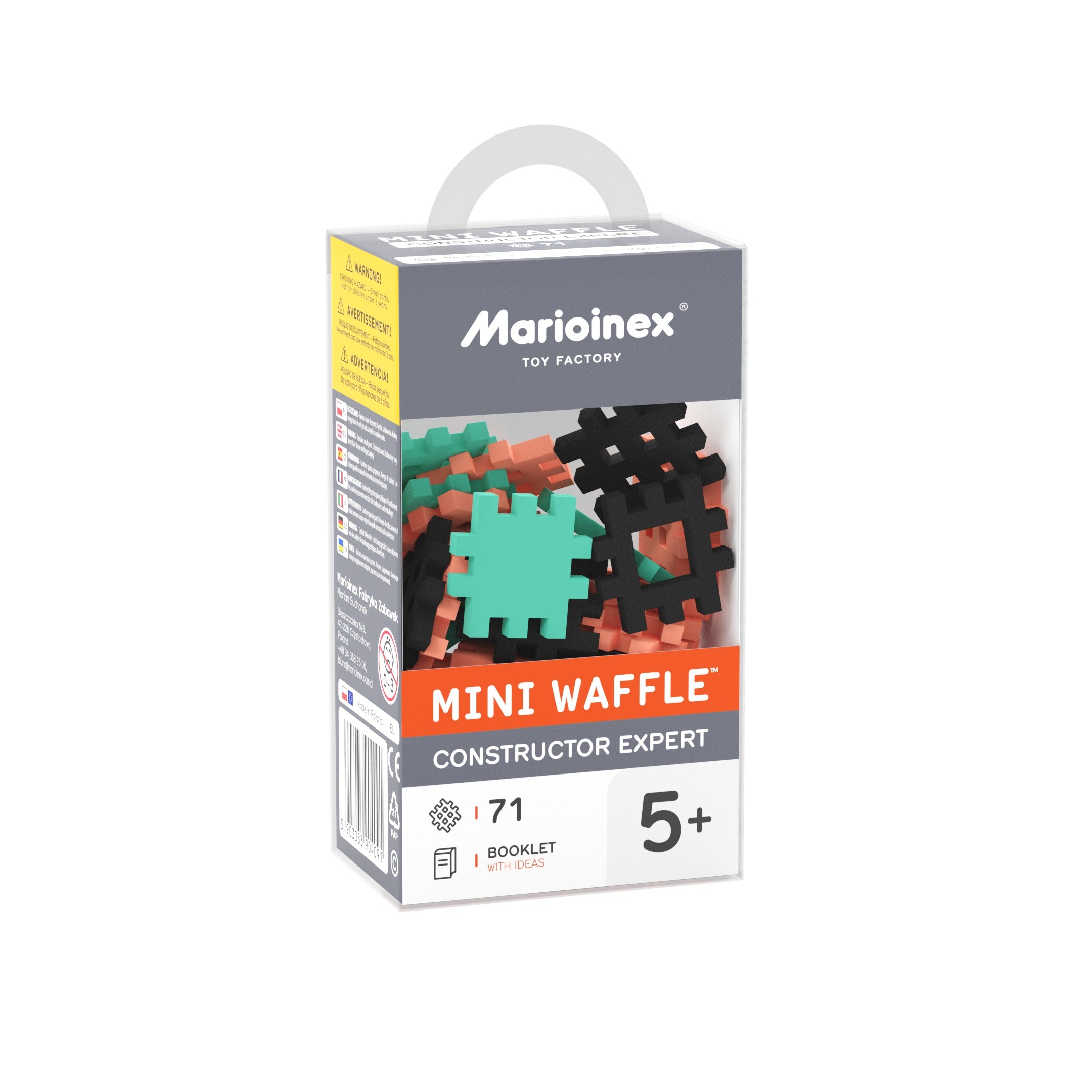 Klocki konstrukcyjne mini konstruktor Expert 71 elementów