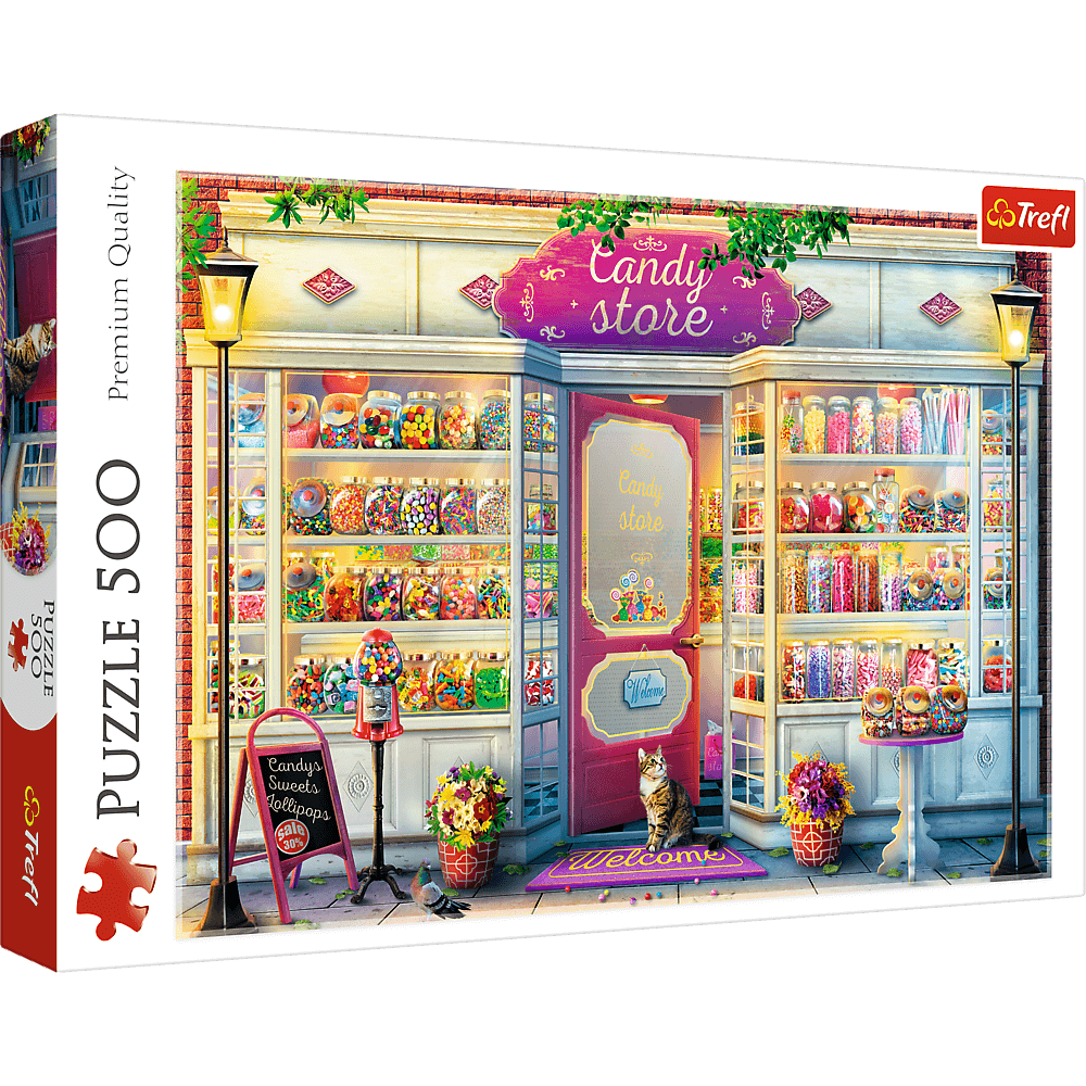 Puzzle 500 Sklepik ze słodyczami 37407