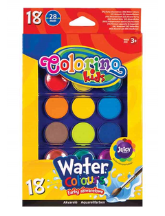 Farby akwarelowe Colorino Kids 18 kolorów
