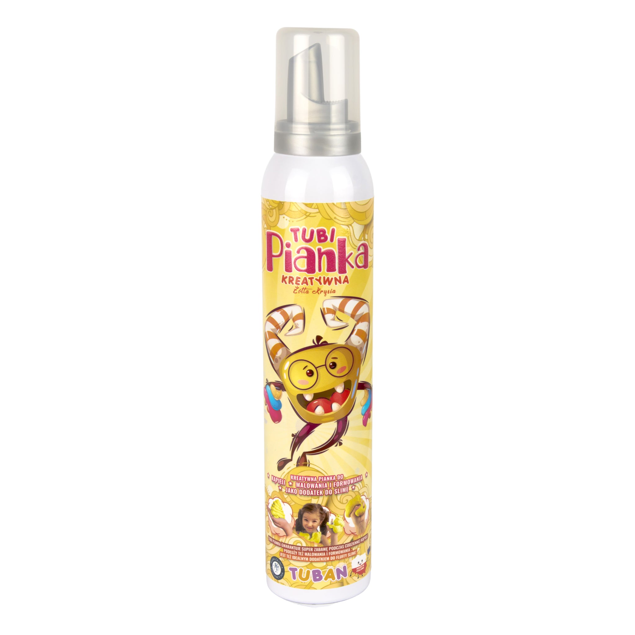 Tubi pianka do kąpieli żółta krysia 200ml