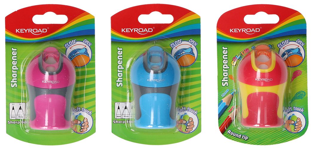 Temperówka soft touch podwójna keyroad ostrzenie w szpic