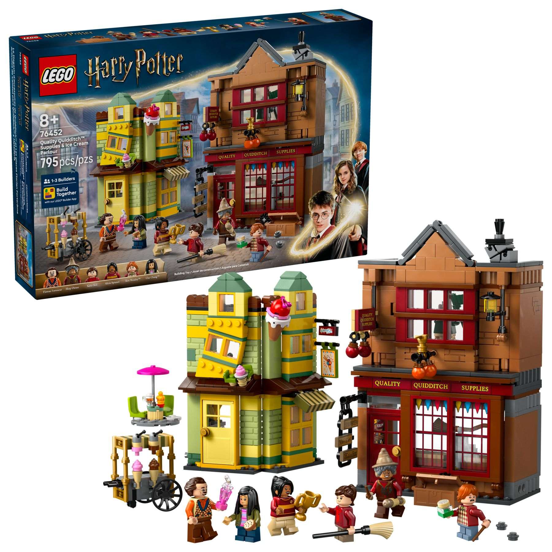 LEGO Harry Potter Markowy sprzęt do Quidditcha i Lodziarnia76452