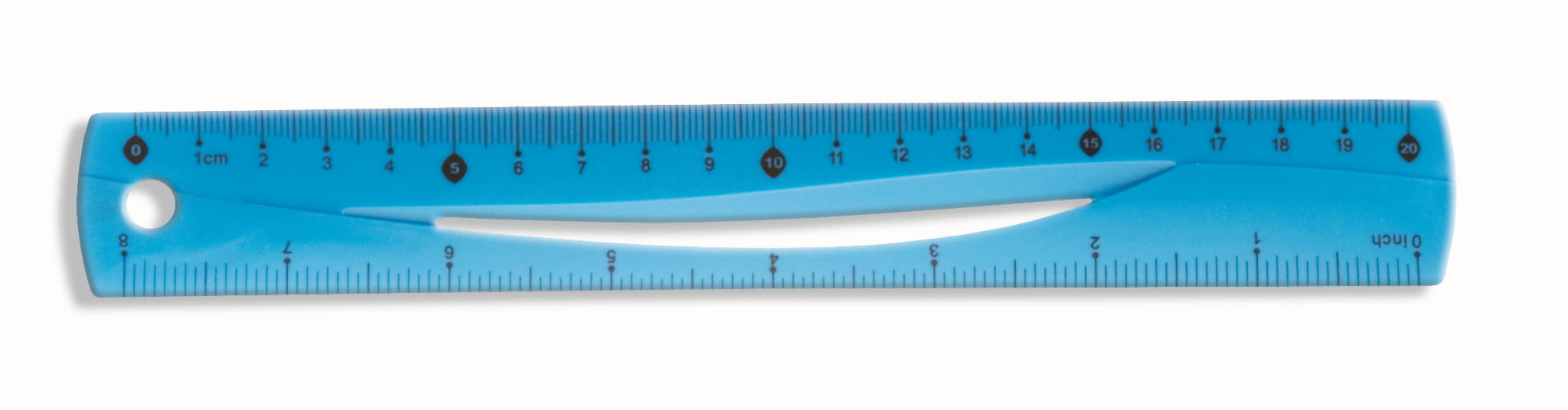Linijka Tetis 20 cm niebieska
