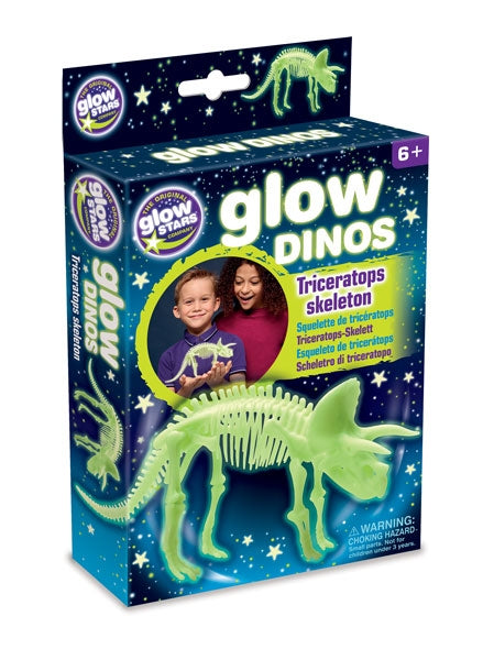Świecący w ciemności szkielet Triceratops