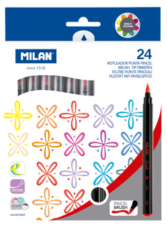 Flamastry pędzelkowe brush 661 Milan 24 kolory