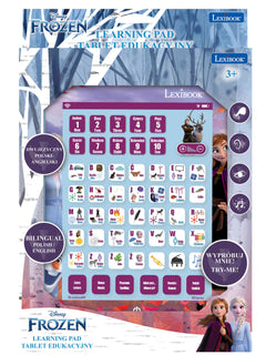 Dwujęzyczny tablet edukacyjny Frozen (PL/EN) JCPAD002FZi17