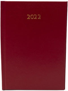 Terminarz 2022 A5 Dzienny Divas bordowy