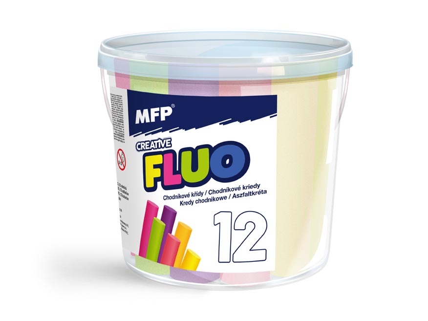 Kreda chodnikowa fluo 12 szt. mix kolorów 6320143