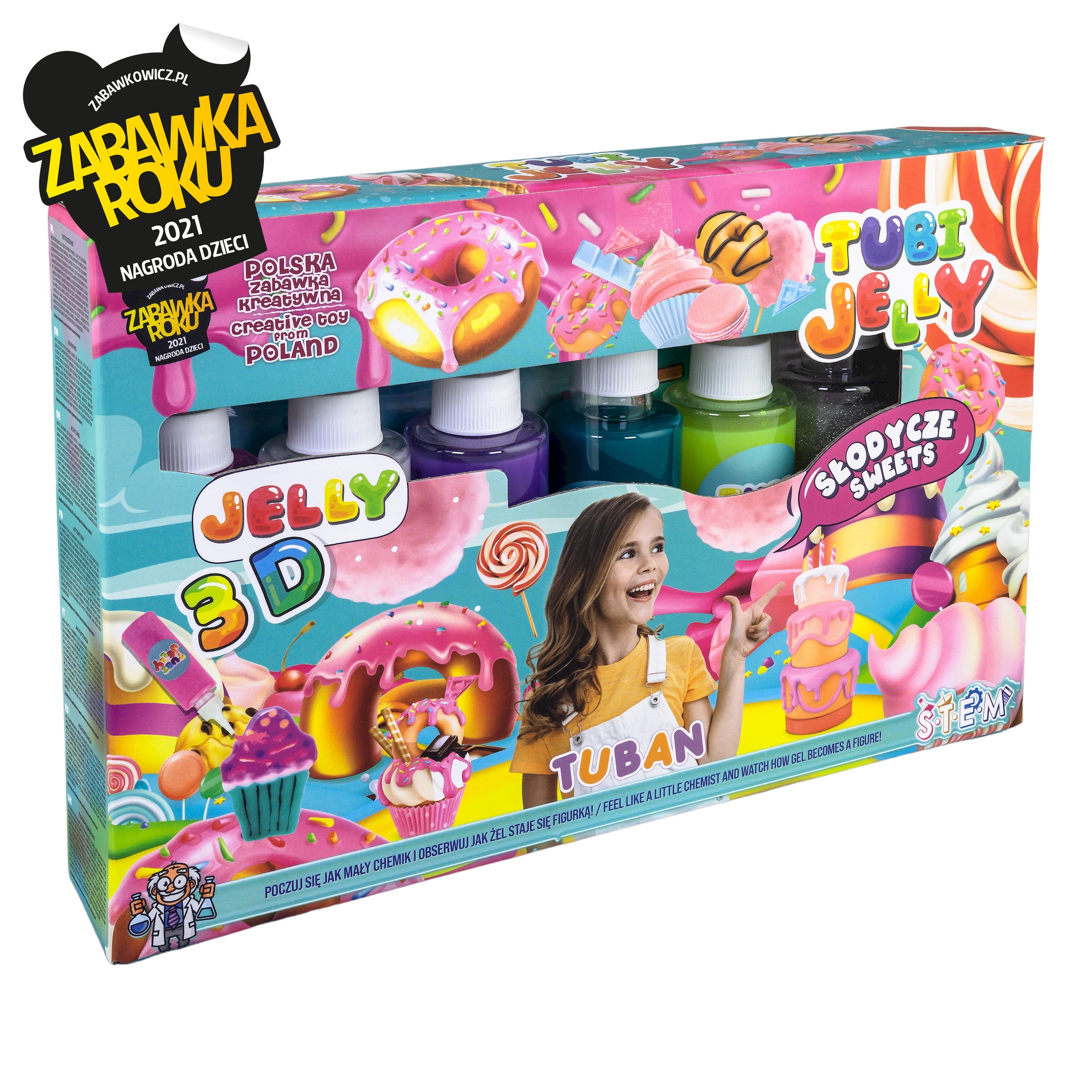 Zestaw Tubi jelly słodycze 6 kolorów