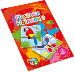 Piaskowe malowanki Motyl i papuga