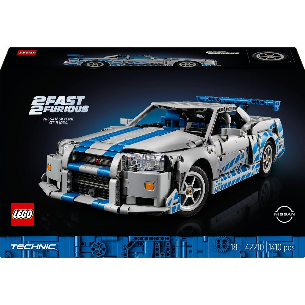 LEGO Technic Samochód Nissan Skyline GT-R (R34) z filmu Za szybcy za wściekli 42210