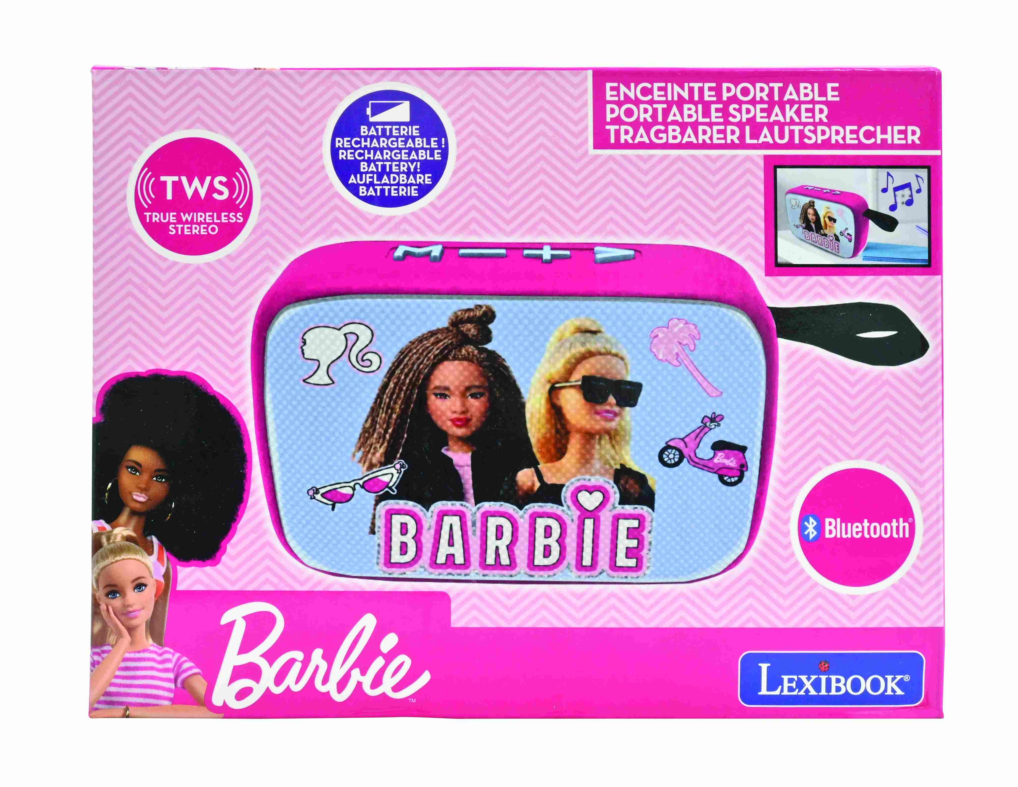Głośnik bluetooth Barbie Lexibook BT018BB