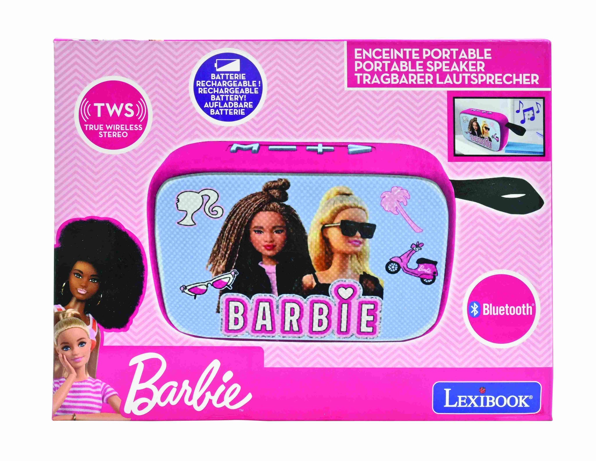 Głośnik bluetooth Barbie Lexibook BT018BB