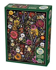 Puzzle 1000 Prasowane kwiaty Szczęście 113000