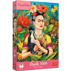 PUZZLE 1000 Trefl Premium Plus Frida Kahlo Portret w dżungli 12094